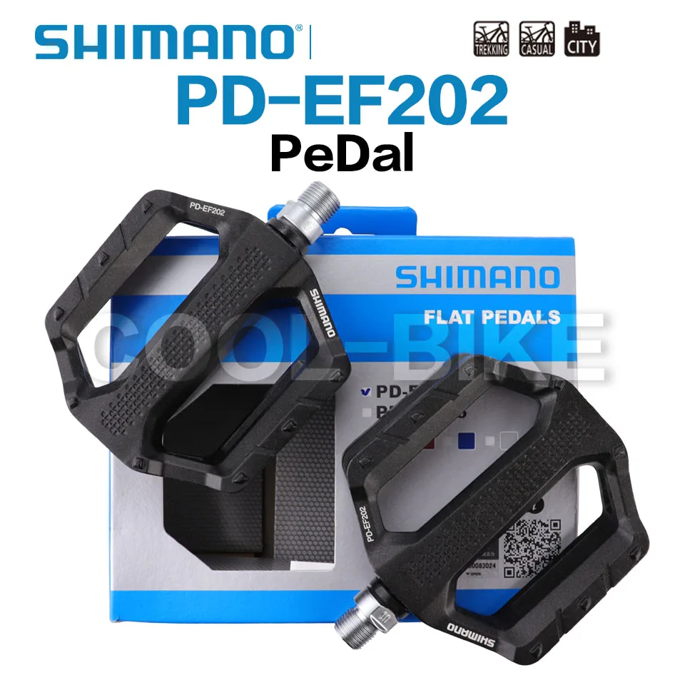 Shimano Platform Pedals for MTB, Trekking, and City Use with Aluminum Body