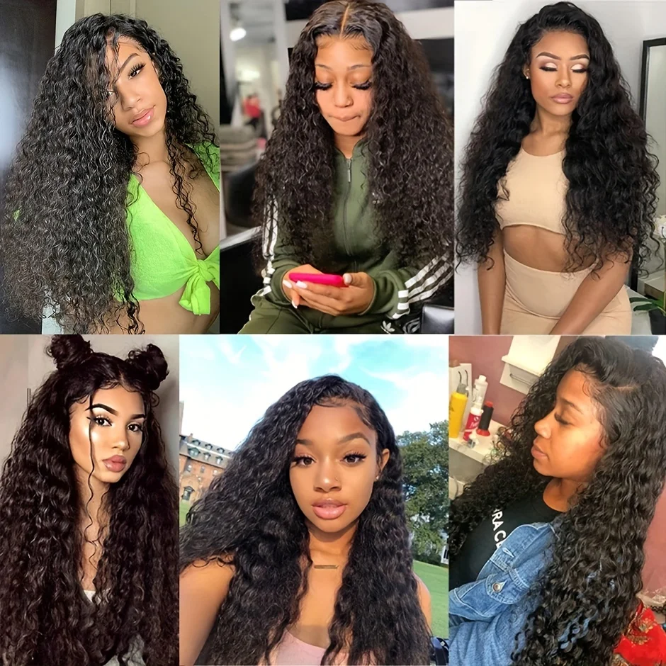 200% Density P4/350 Density HD Lace Front Wigs Human Hair with Baby Hair 13x4 Water Curly Lace Frontal Wigs Human Hair for Women_voghion.com