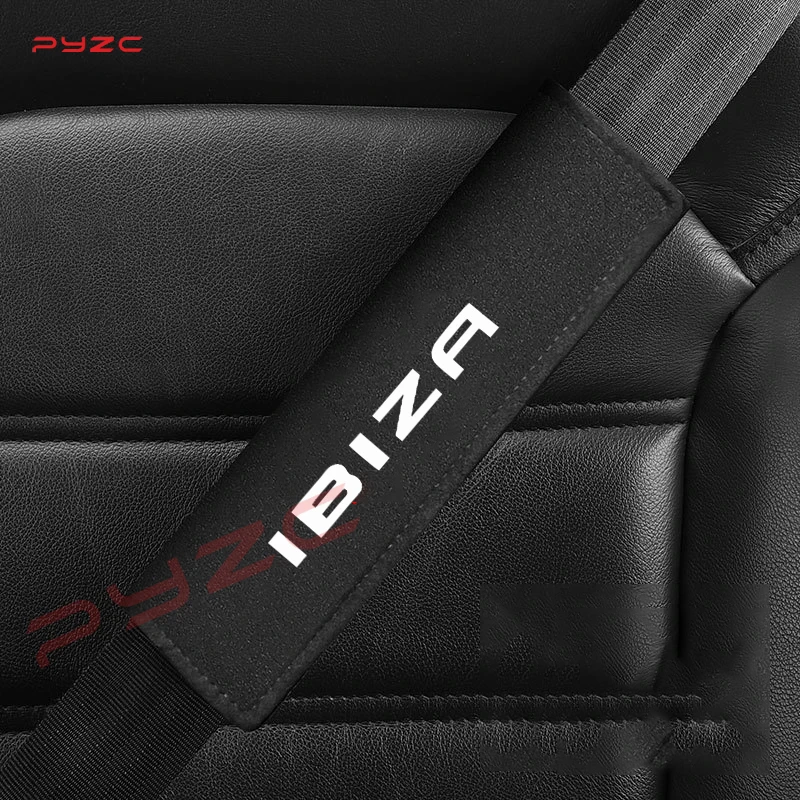 Car Suede Safety Belt Cover Shoulder Protection Shoulder Protective Pad Voor Stoel Ibiza 6f 6l 6j 2011 Mk3 6K Iv