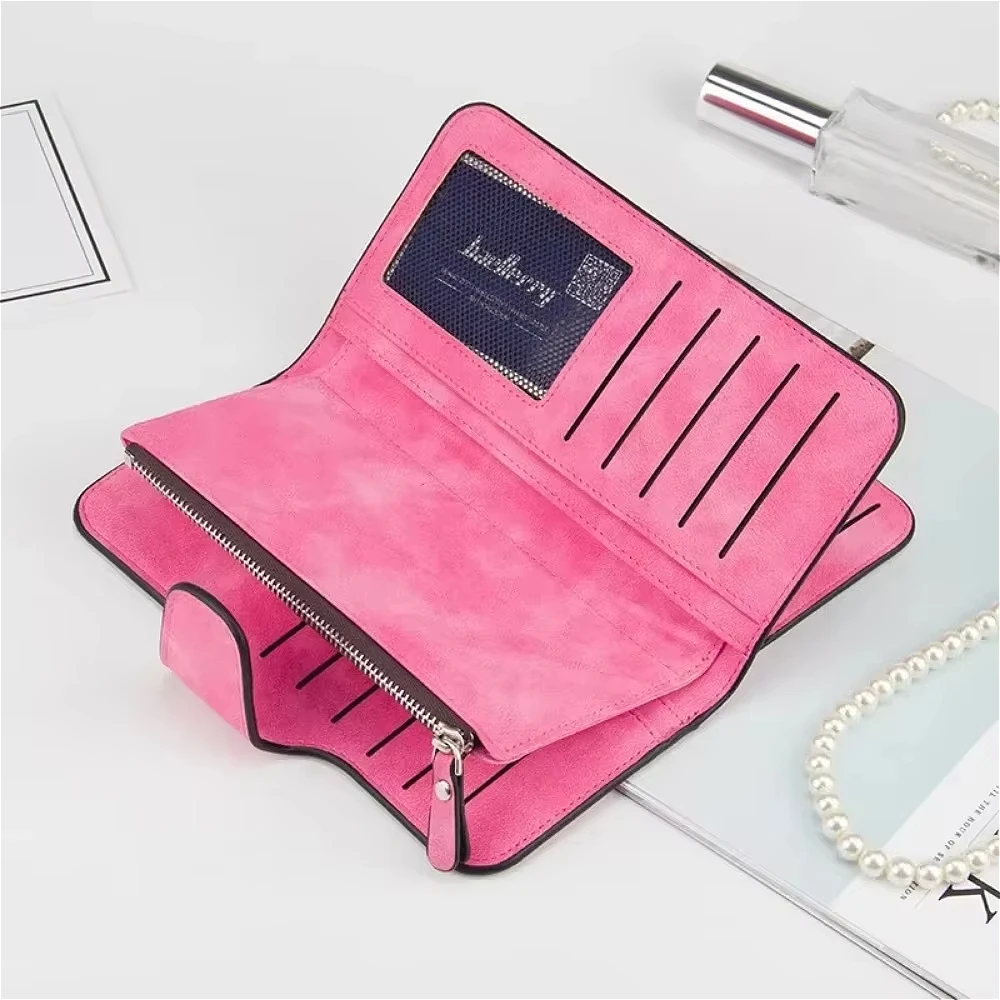 Baellerry Wallet Women Leather Luxury Card Holder Clutch Casual Women Wallets Zipper Pocket Hasp Ladies Wallet Female Purse 3