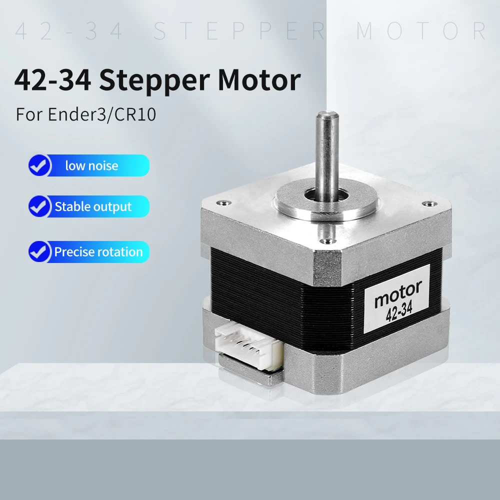 3D Printer 42-34 Stepper Motor 3D Printer Parts X Axis Z Axis Step-Motor For Ender 3/Ender3 V2/Ender3 Pro/Ender5/CR10 3D Printer cr10 x y z e axis stepper motor and limit switch endstop cable filament break detection for ender 3 cr10 s s4 s5 3d printer part