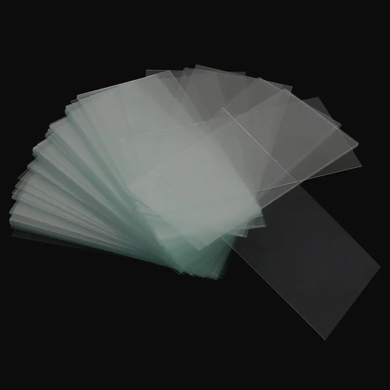 100 Pieces Microscope Cover Glass 24x50mm Non-fogging Blank Glass Slides 0.13-0.17mm Thickness with Box for Blood Cell Counting microscope glass slides