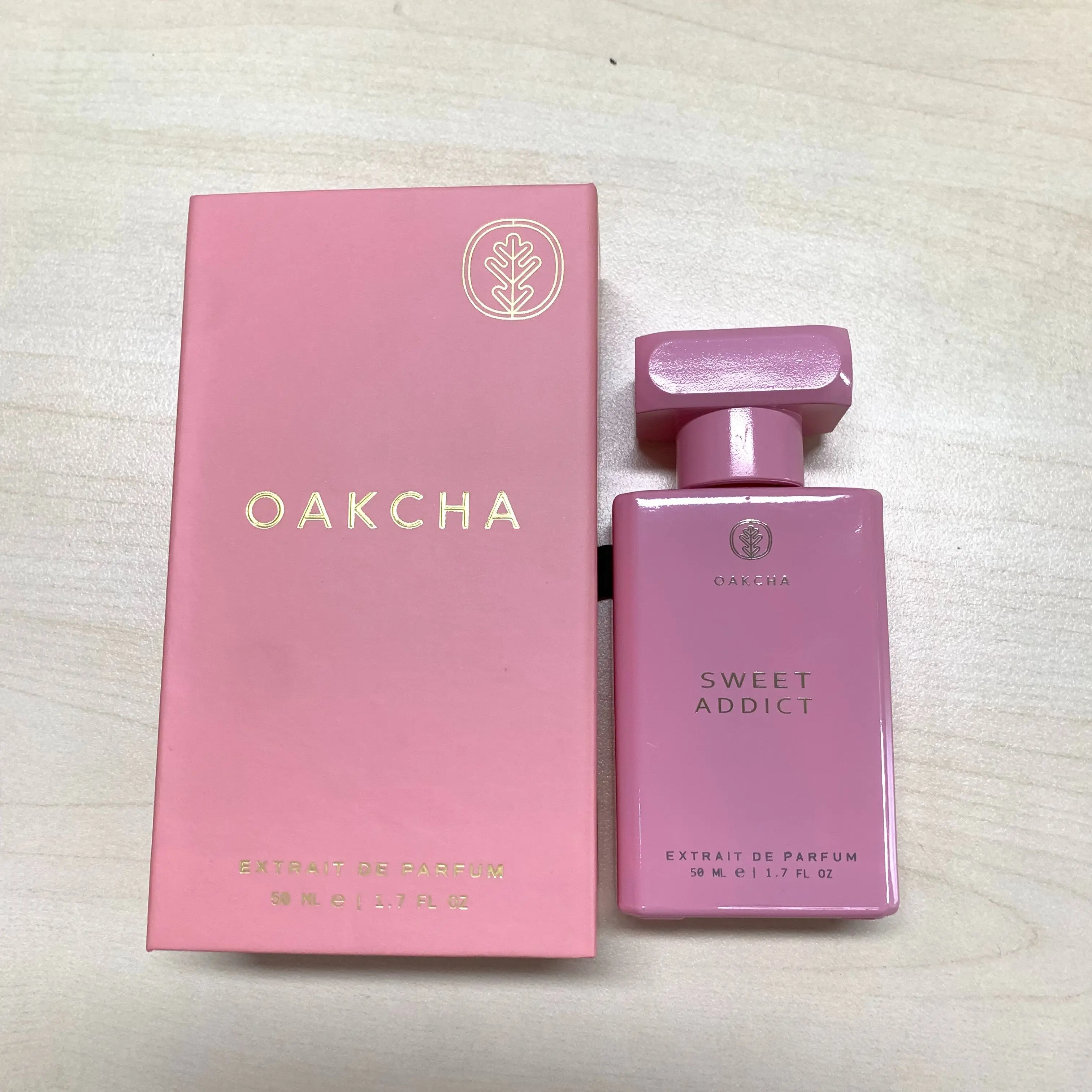 OAKCHA neutral perfume, pink sweet fragrance Bergamot, Jasmine, Vanilla, Yuchuang, Wood, 50ml 2