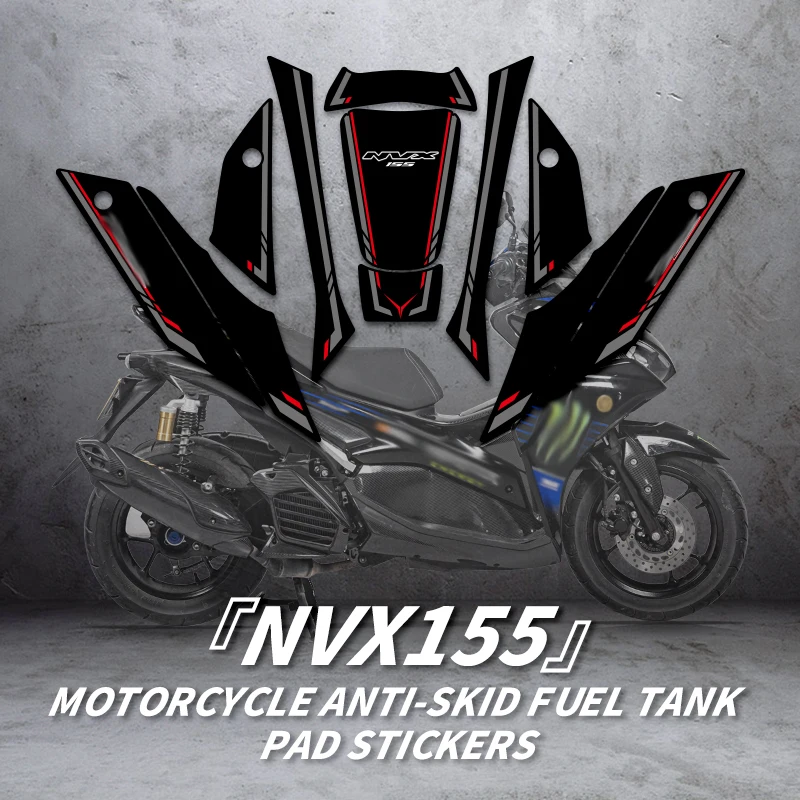 For YAMAHA AEROX155 Motorcycle Gas Tank Bike Fuel Tank Pad Stickers Kit Decoration And Protective Decals Can Choose Color