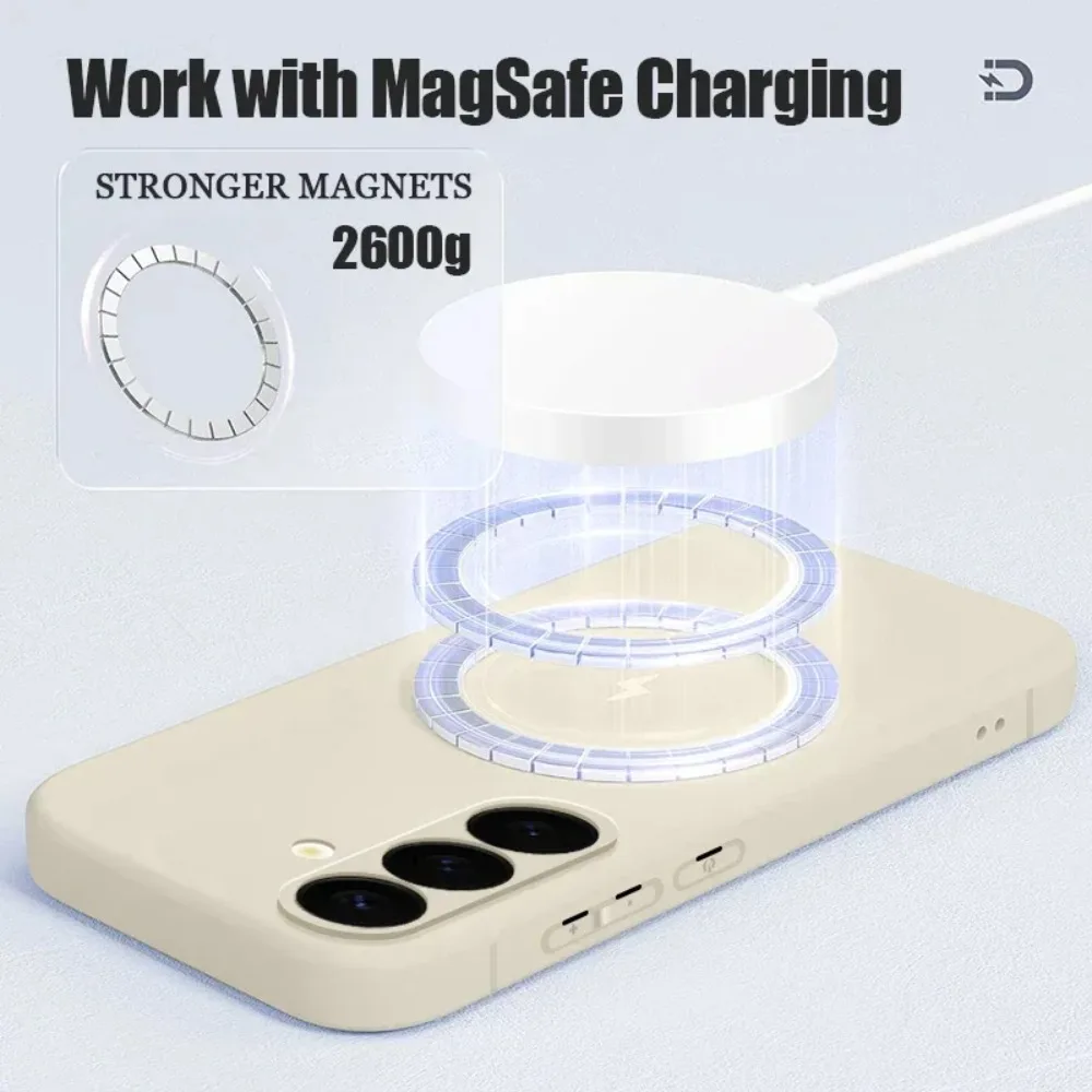 Magnetic Liquid Silicone Wireless Charging Case