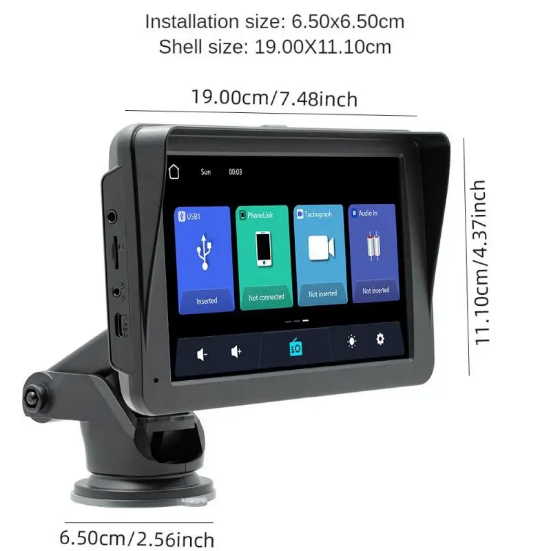 

Universal 7inch Car Radio Multimedia Video Player Wireless Carplay And Wireless Android Auto Touch Screen For Nissan Car