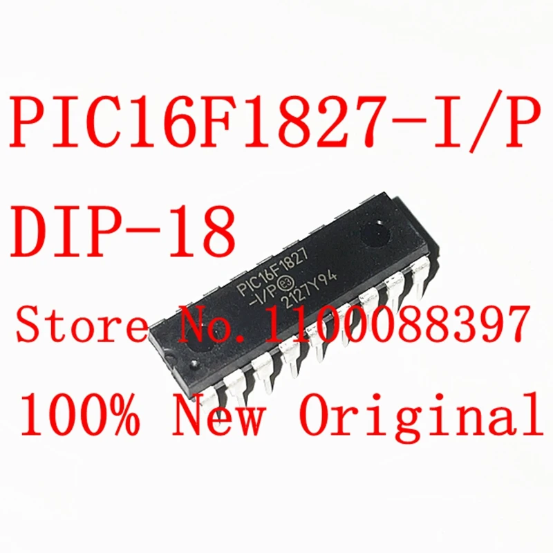 

1 шт. 100% Новый оригинал. PIC16F1827-I/P PIC16F1827 16F1827 DIP18