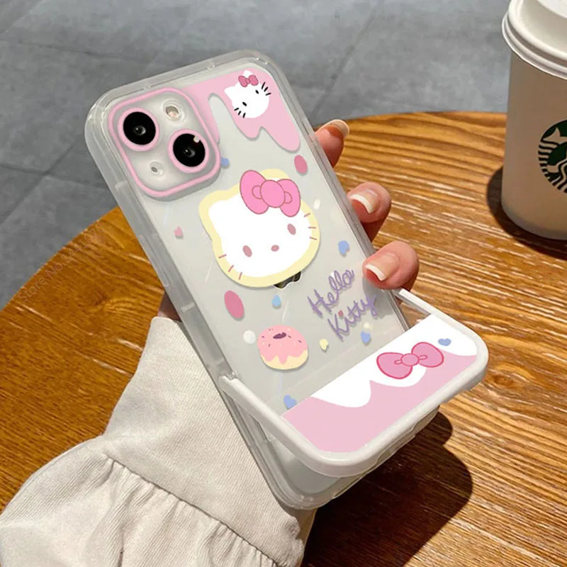 thumbnail image 1 of Bonita funda de silicona con soporte de Hello Kitty para Samsung Galaxy S22 Ultra S21 S20 FE S10 Plus Note 20 10 A42 A33 A53 A73 5G, 1 of 5
