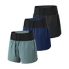 2 in 1 Marathon Trail Running Compression 3'' Shorts Quick Dry Long Distance Training Tights Sports Men Summer With Waist bag 6