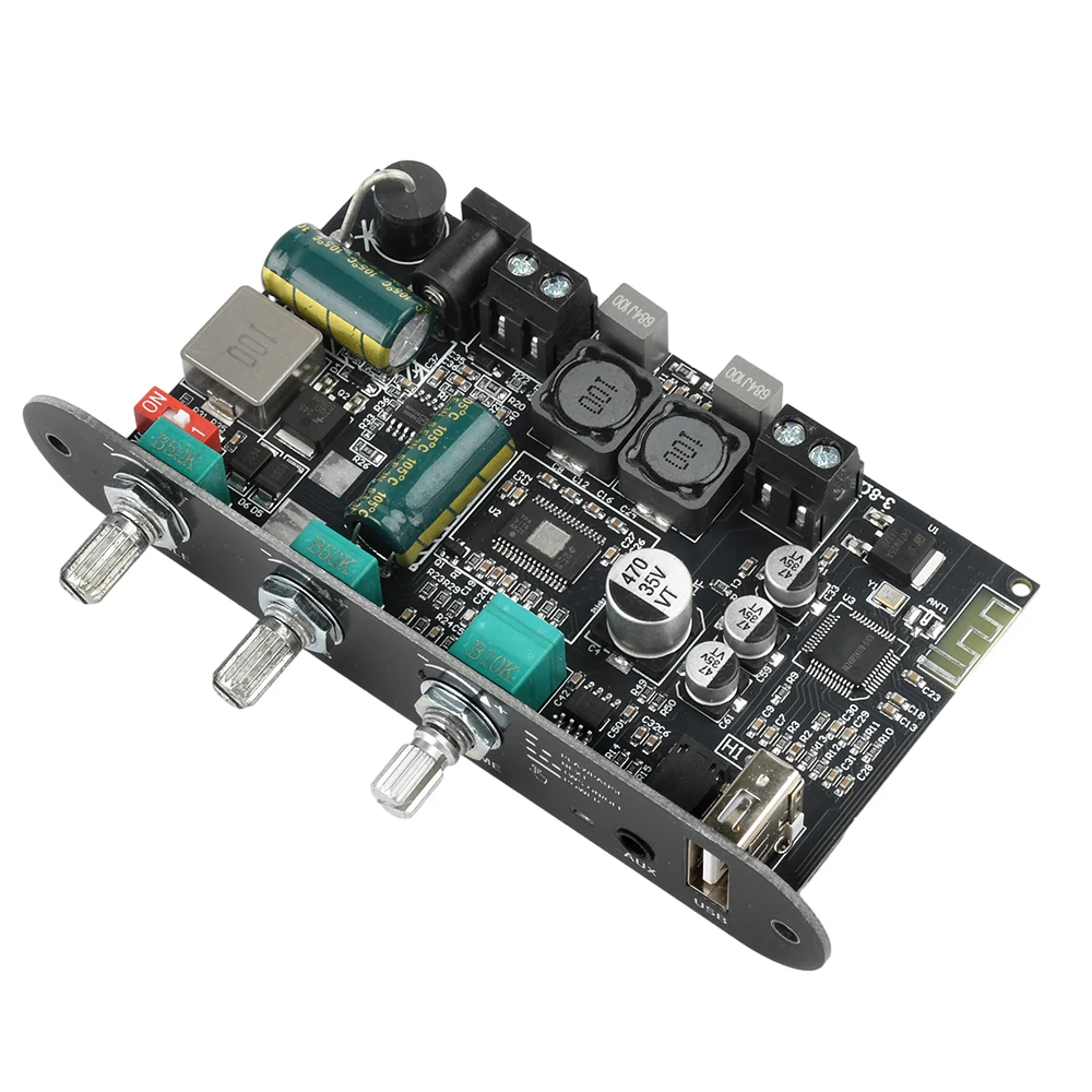 ZK-1001U DC 9-24V Mono 100W BT Amplifier Board Module Supports