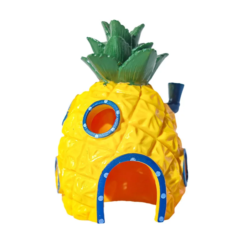 Fish Tank Ornaments Pineapple House Cartoon Crab Restaurant