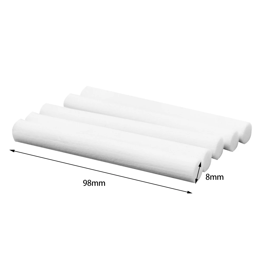 실용적인 가습기 면봉 교체용 면 스펀지 스틱 아로마 미스트 메이커 필터 아로마테라피 머신 필터 로드