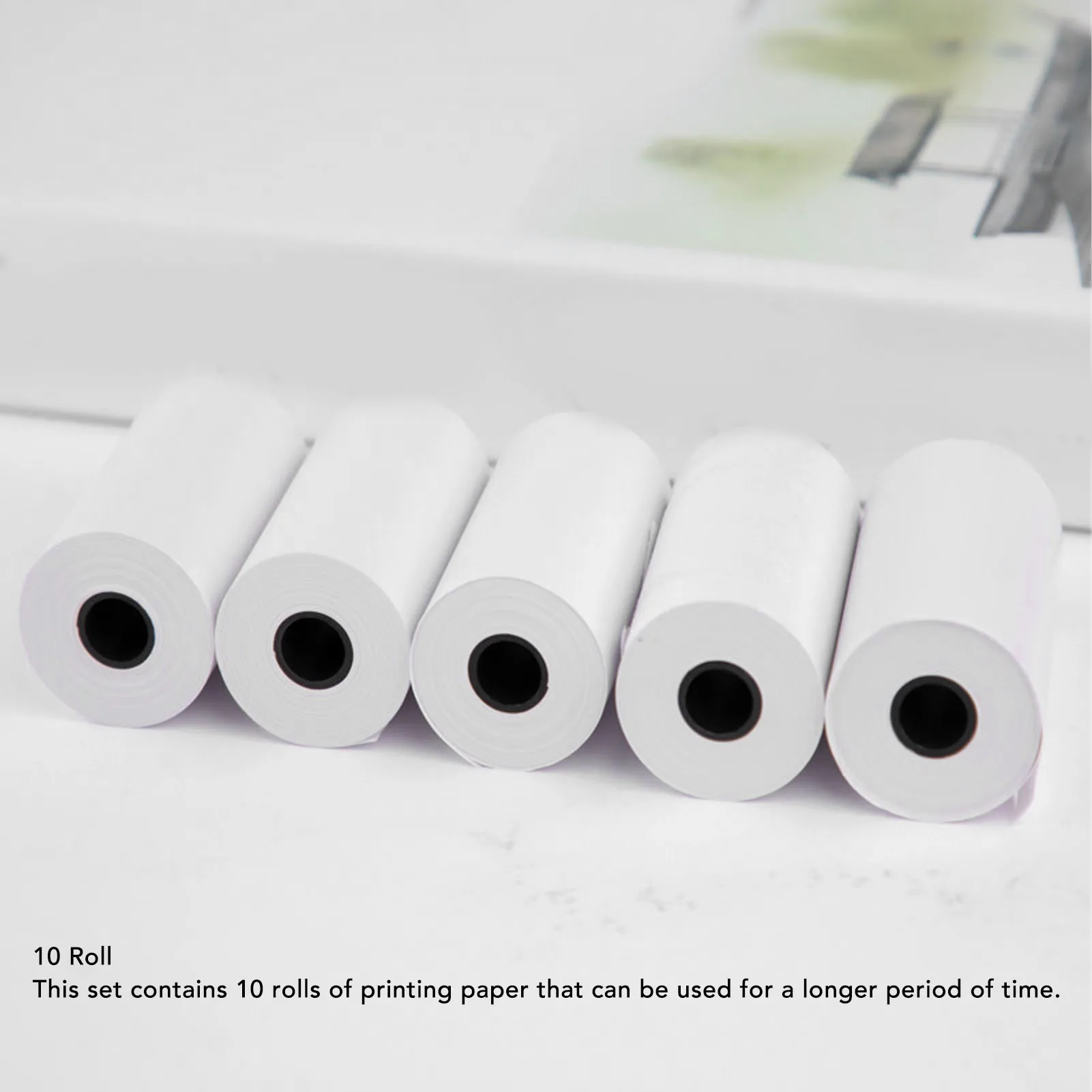 Premium Thermal Print Paper Rolls – 10-Pack of 57x25mm Instant Camera Refill Rolls