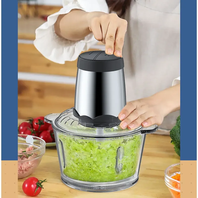 Tritacarne elettrico in acciaio inossidabile robot da cucina tritatutto  macchine da cucina tritatutto per verdure affettatrice smerigliatrice  domestica - AliExpress