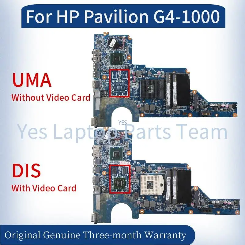 Placa-mãe do Portátil para o Pavilhão de hp Placa-mãe g6 G41000 Da0r13mb6e1 Da0r13mb6e0 636375 636373001 650199-001 Hm65 R13