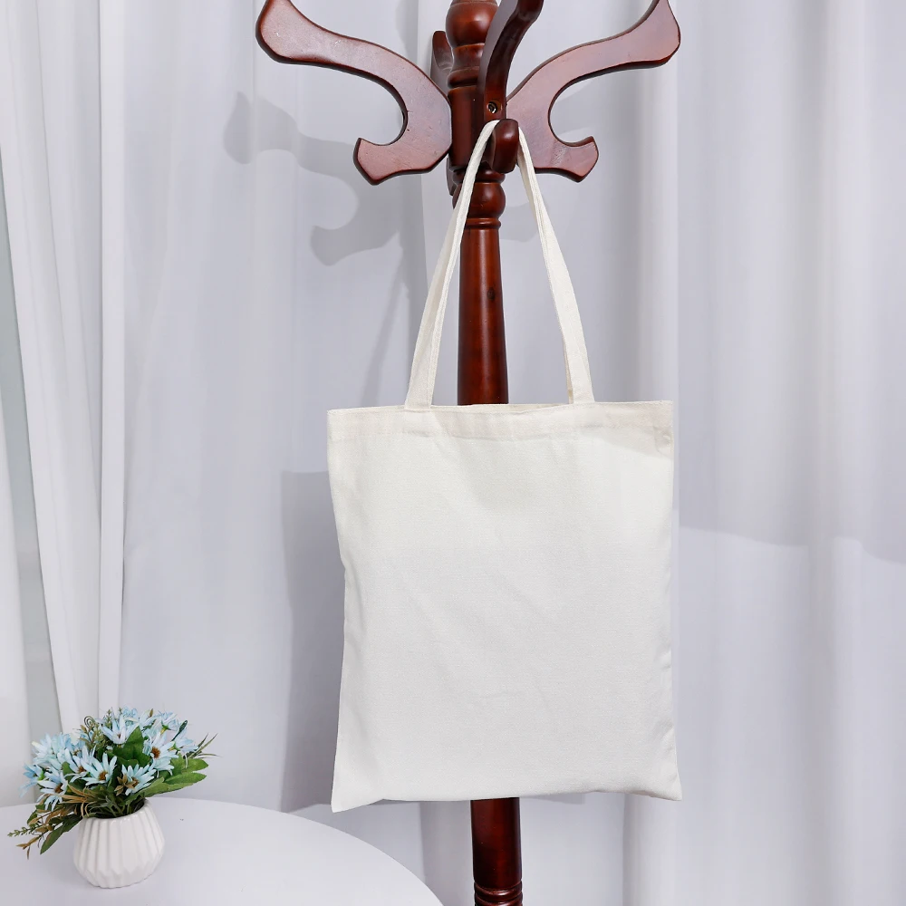 3 Sizes Pure Color Shopping Tote Storage Bag for Women Men