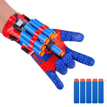 Spider Launcher Chidlren Toy Glove Web Shooters Halloween Wristband Prop Boys Cosplay Figure Game Christmas Kids Present Toys