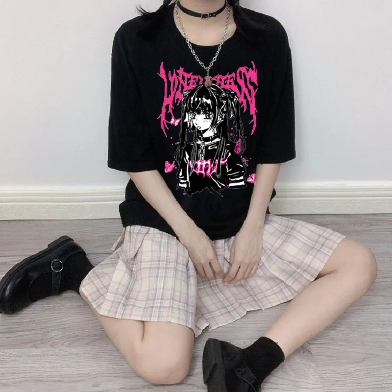 Meninas Amam Meu Swag T Camisa 100% Algodão Shopping Goth Trad Cena Emo Punk  Anime Hydro Bonito Estética Tamanho Grande 6xl T Presente - Camisetas Sob  Medida - AliExpress