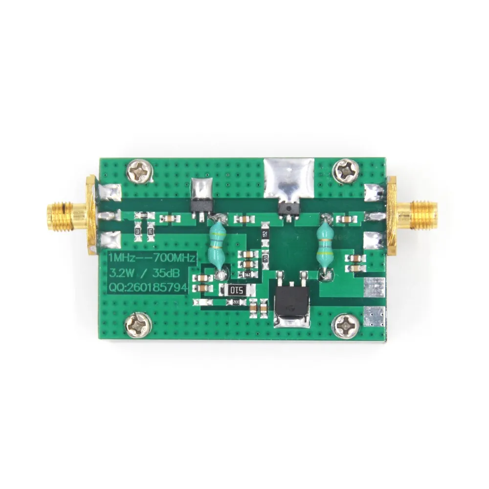 35db 1MHz-700MHZ RF Power Amplifier 3.2W HF VHF UHF FM Transmitter +15V DC