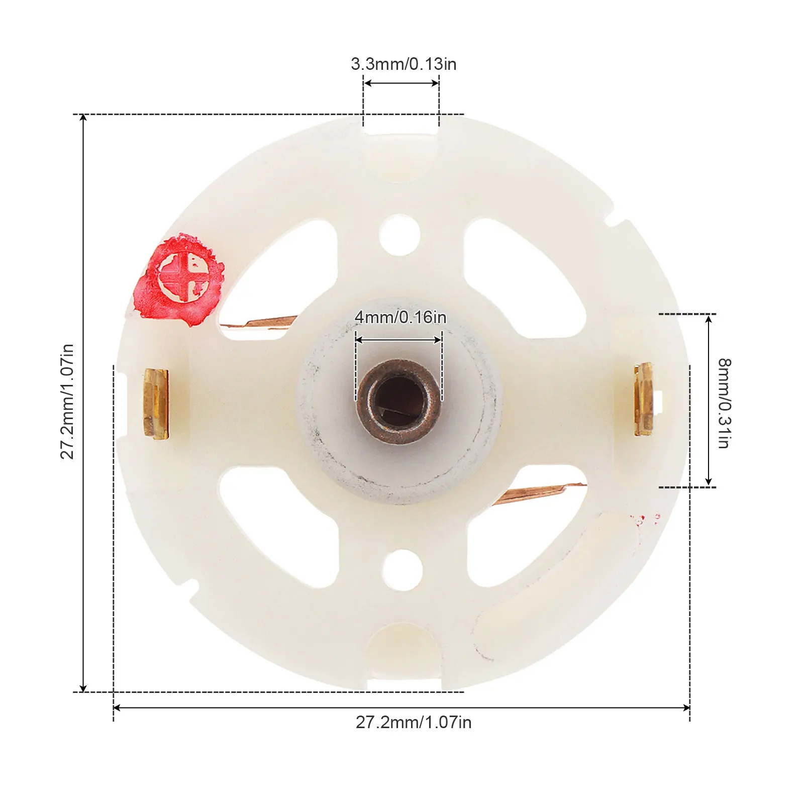 R380 DC Motor Carbon Brush Holder 2pcs For R360 R370 R390 Motor Accessories with Copper Brush