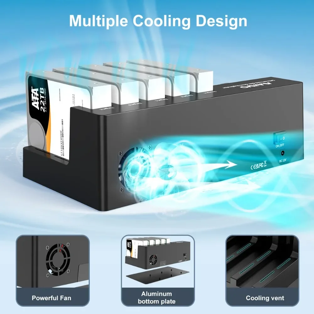MAIWO 5  SATA HDD SSD  ̽, SATA3  C Ÿ ϵ ̺ Ŭ, ǽ Ŭ , 110TB Ȯ, 2.5 ġ, 3.5 ġ