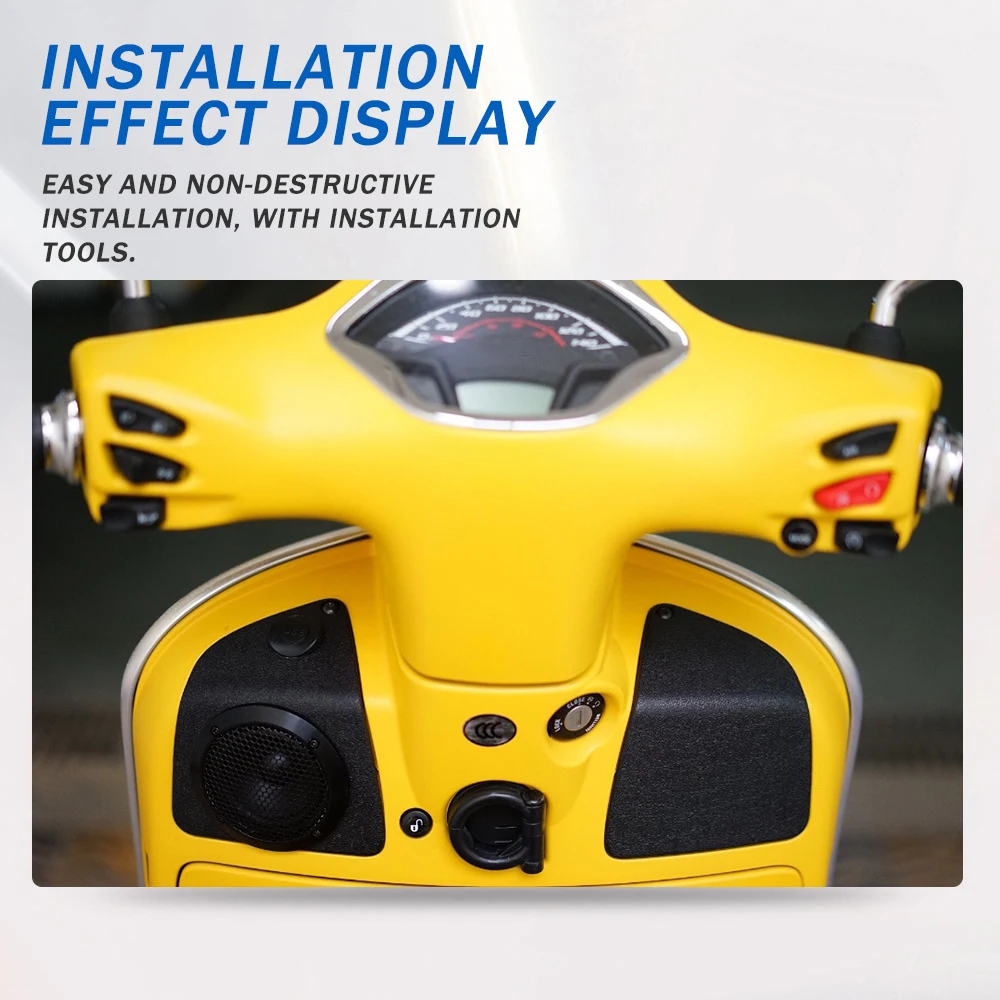 For PIAGGIO Vespa GTS 300 250 GTS300 Accessories Scooter Bluetooth Music Sound Audio Amplifier Speakers Horn System USB Charger