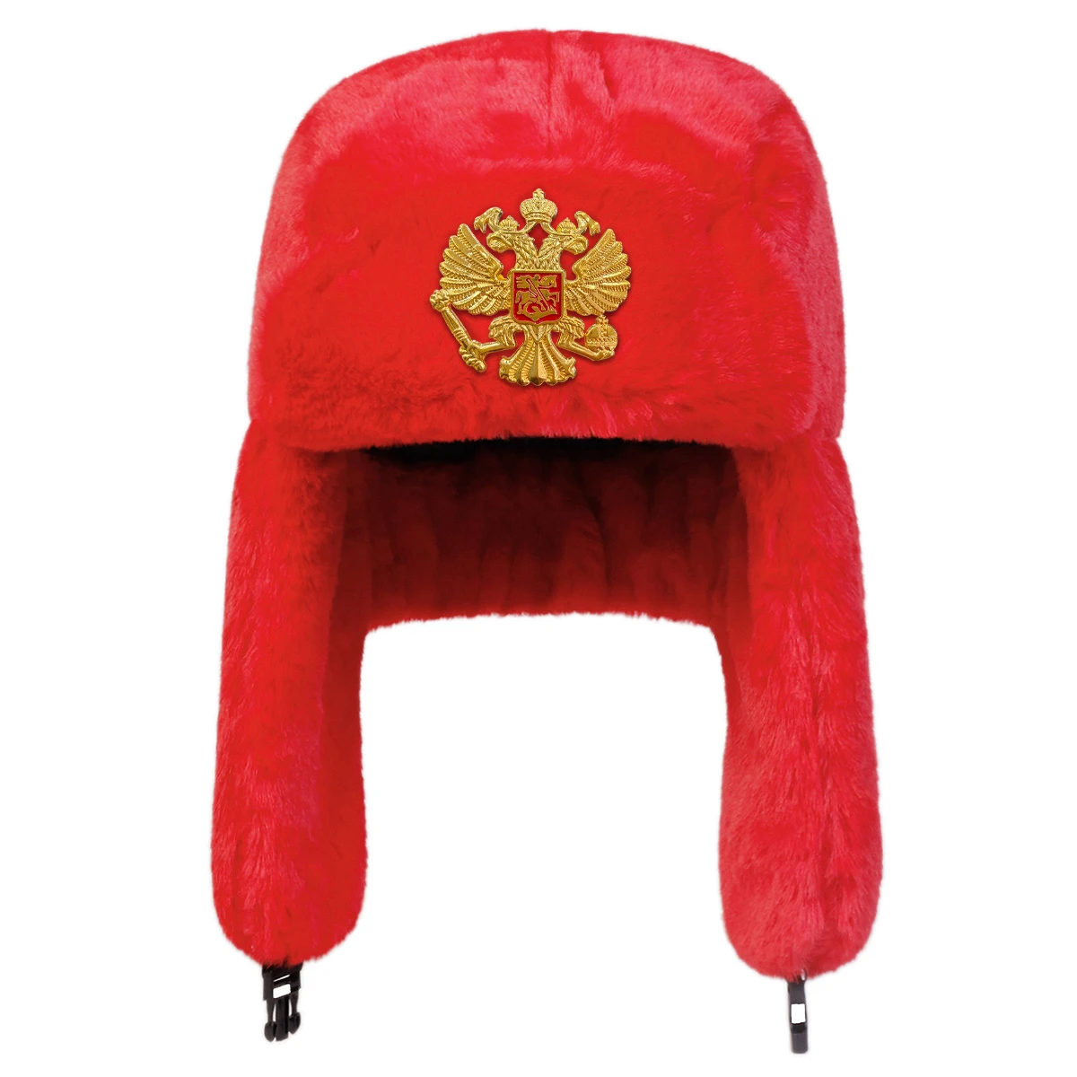Unisex Double headed Eagle Label Lei Feng Hat Winter Earflap Hat Keep Warm Ski Bomber for Outdoor Riding Snow Activities winter hat,earflap hat