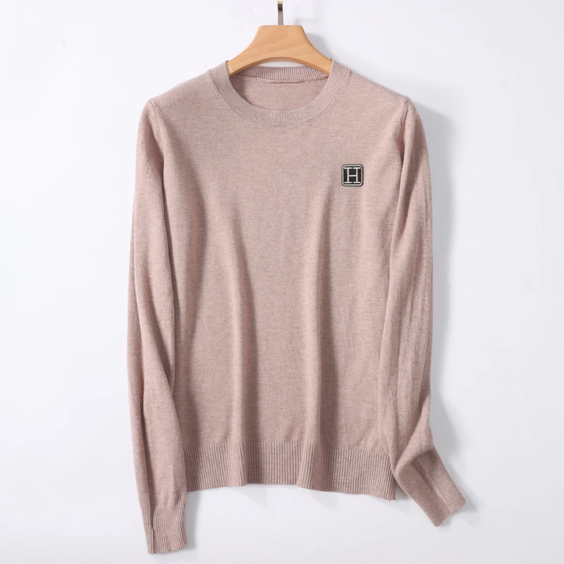 2025 maglione di cashmere autunno e inverno maglione di cashmere da uomo maglione da uomo ricamato lavorato a maglia maglione caldo con scollo a O 5