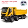 1/14 Metal RC Hydraulic Dump Truck Cars 4x2 8x4 8x8 Remote Control Tipper Light Sound Assembled Boy Gift TH23646 cars  trucks 2