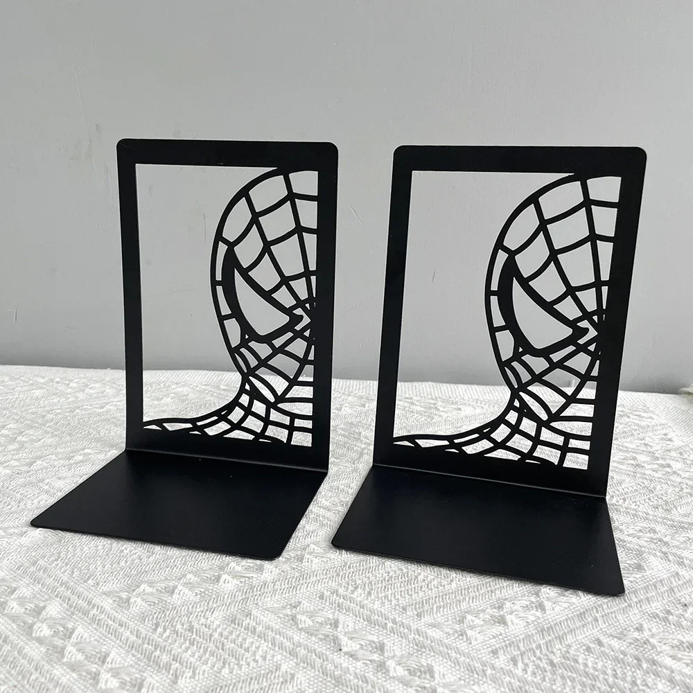 1Pair Marvel Spider-Man Bookends Classics Movie Periphery Desk Decoration Retractable Book Support Accessories for Fans