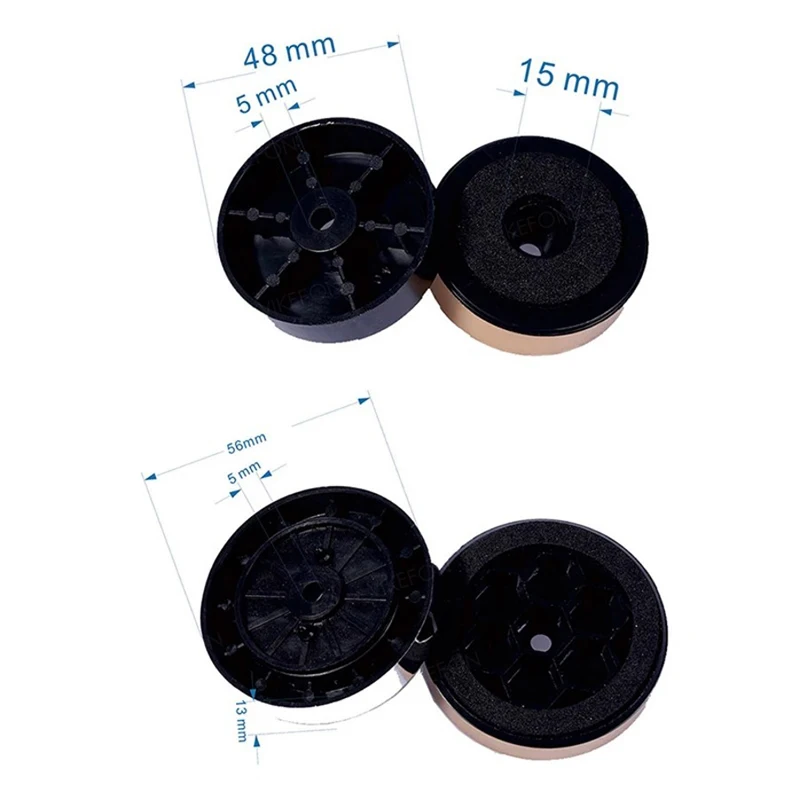 4pcs 알루미늄 앰프 피트 충격 흡수 장치 HIFI 앰프 고무 피트 턴테이블 피트 오디오 스피커 절연 피트 패드 40mm x 10mm