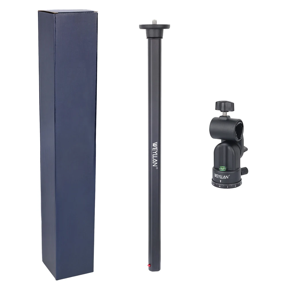 WEYLLAN EH5 Horizontal Center Column Tripod Boom Cross Extension Arm Camera Mount Rotatable MultiAngle Rod for Overhead Shooting