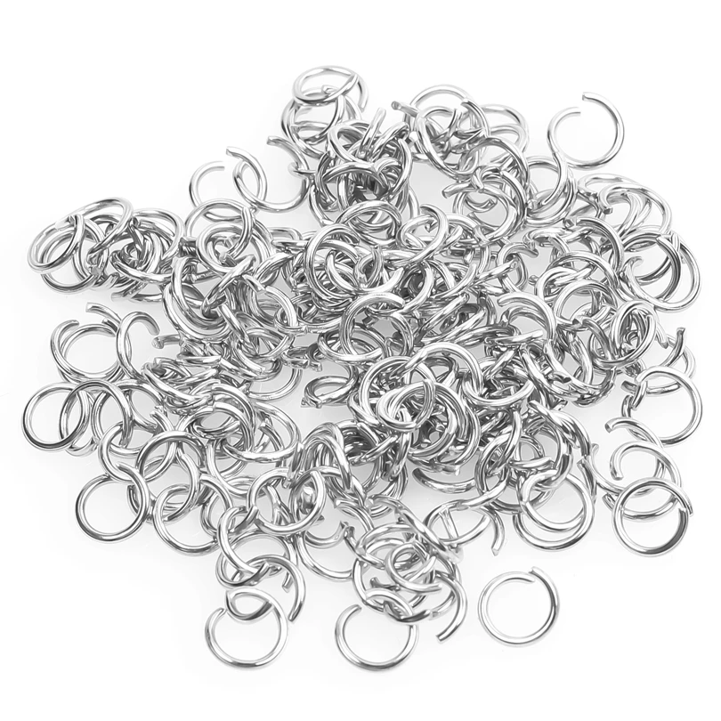 

100pcs/Lot Wholesale Stainless Steel Jump Rings For Jewelry Making Supplies Open Ring Split Connectors Handmade Bracelet Earring