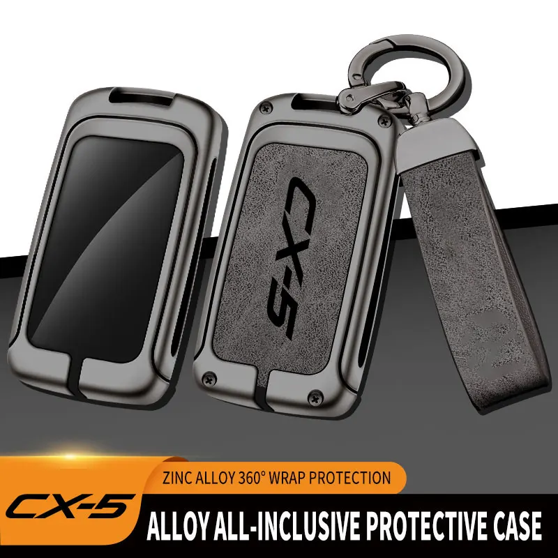 

Zinc Alloy Car Key Case Cover For Mazda CX5 Remote Control Protector For MAZDA CX-5 Key Case Dedicated Key Shell Car Accessories