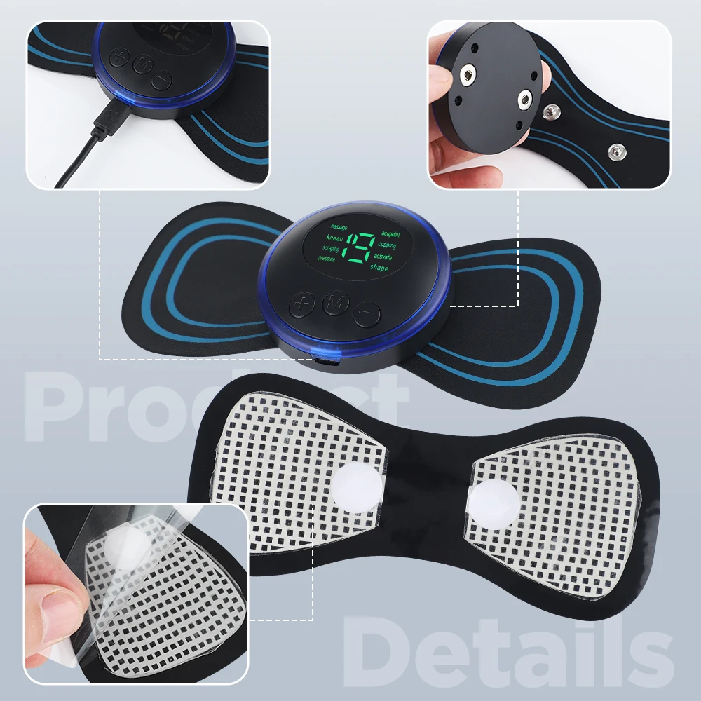 Portable Rechargeable Electric Neck Massager for Muscle Relax