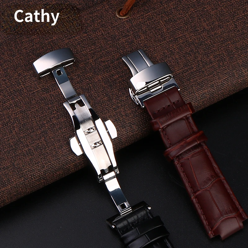 For LV Watch Raised Mouth for Louis Vuitton Tambour Series Q1121 Dedicated  Watchband Men Women Q114k Genuine Leather Watch Strap - AliExpress