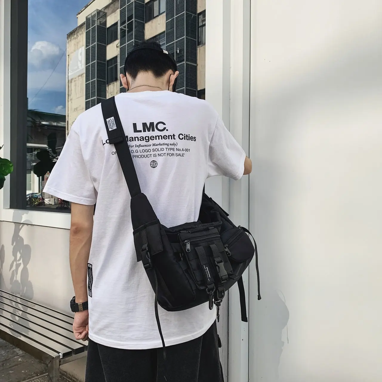 Multifunction Waterproof Punk Hip Hop Crossbody Bag Unisex Techwear Detachable Combination Casual Single Shoulder School Bag 2