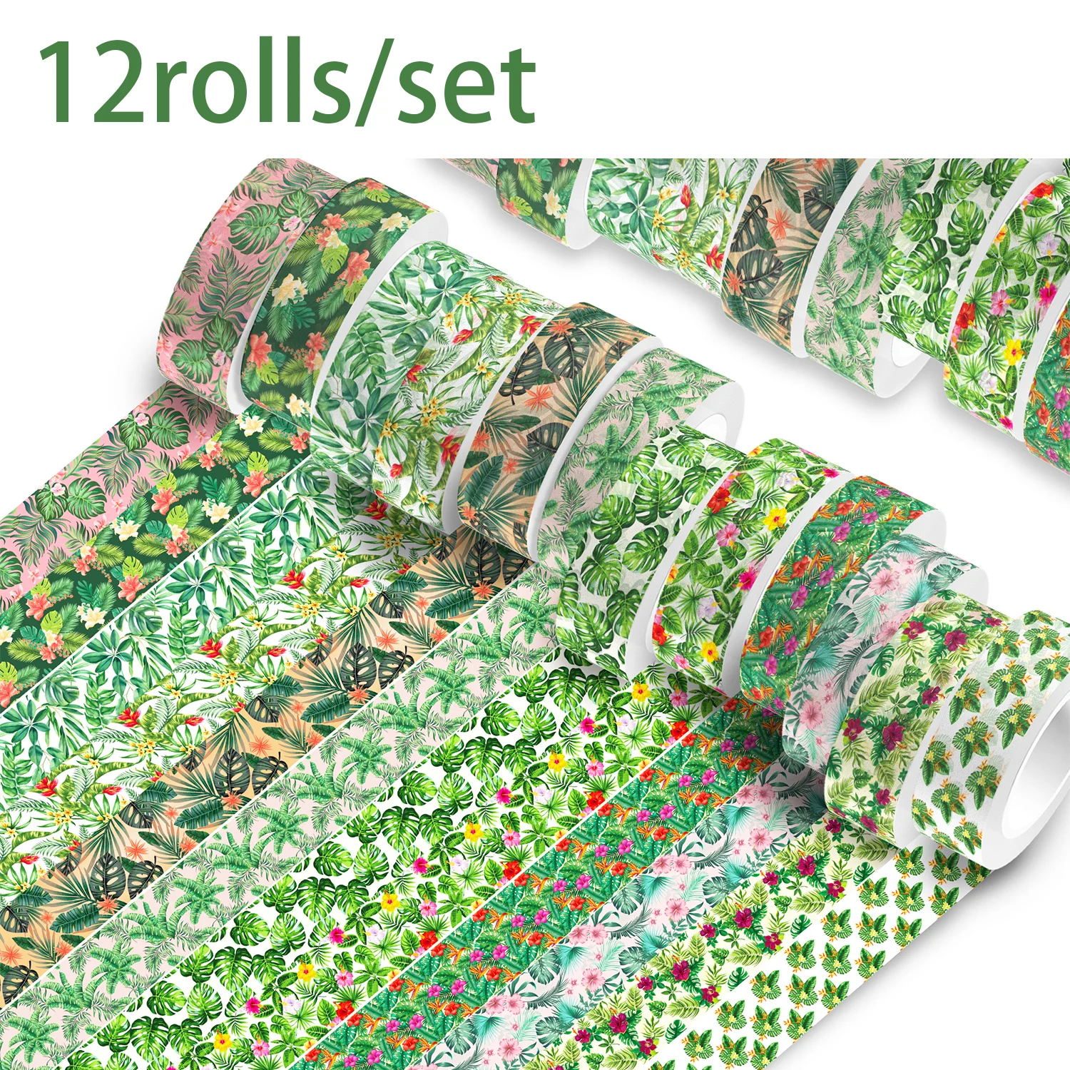 Canlierr 27 Pcs Hawaiian Luau Party Decoration Set With Hawaii Paper Flowers Decorations Streamer Backdrop 3D Hibiscus Paper Flower Palm Leaves For Summer Aloha Luau Beach Party Decorations