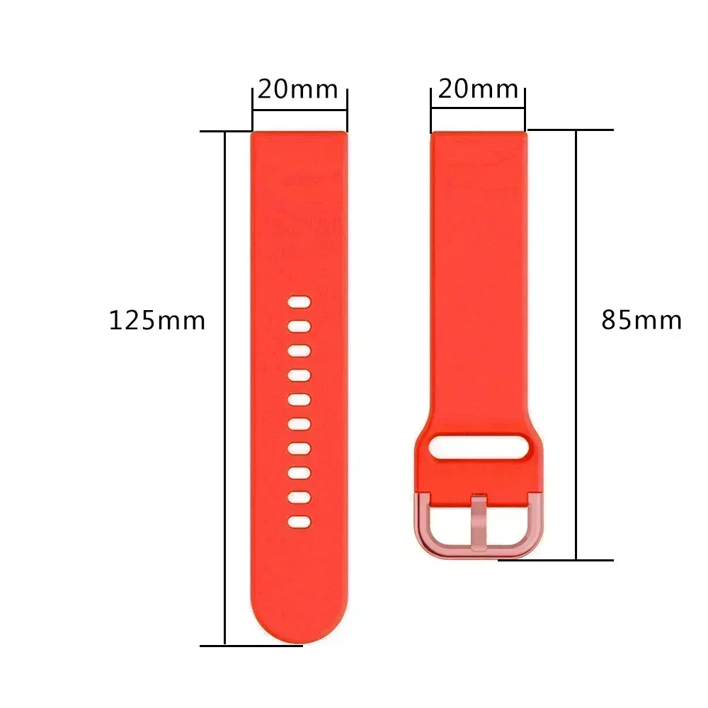 Sports Watch Strap - Soft Silicone Bracelet Accessories (20mm & 22mm)
