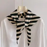 Australian Woolen Triangular Scarf Winter Warm Soft Knitted Triangle Scarf Korean Fashion Bandana Headscarf Lady Wool Scarves