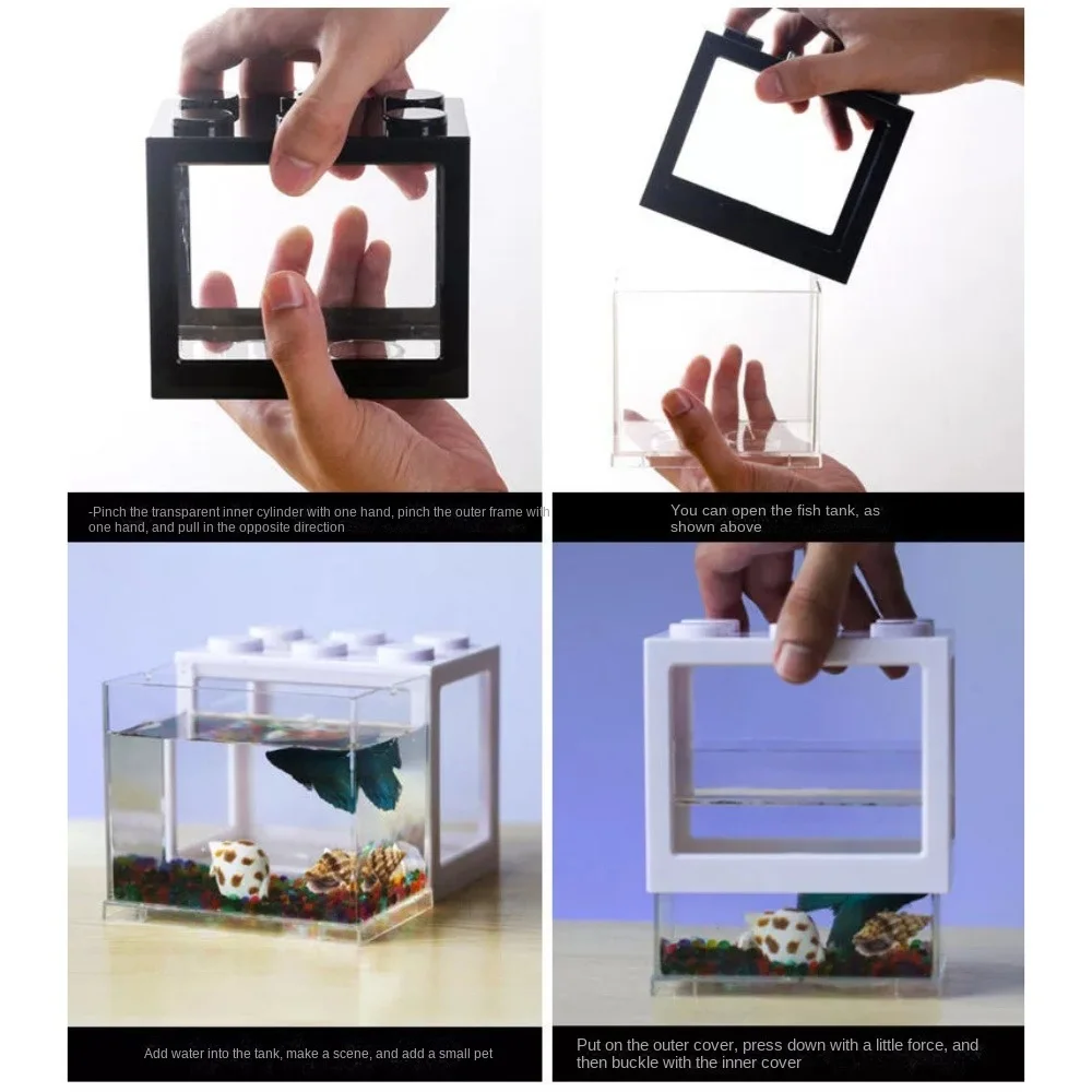 Plastic Betta Fish Tank 4