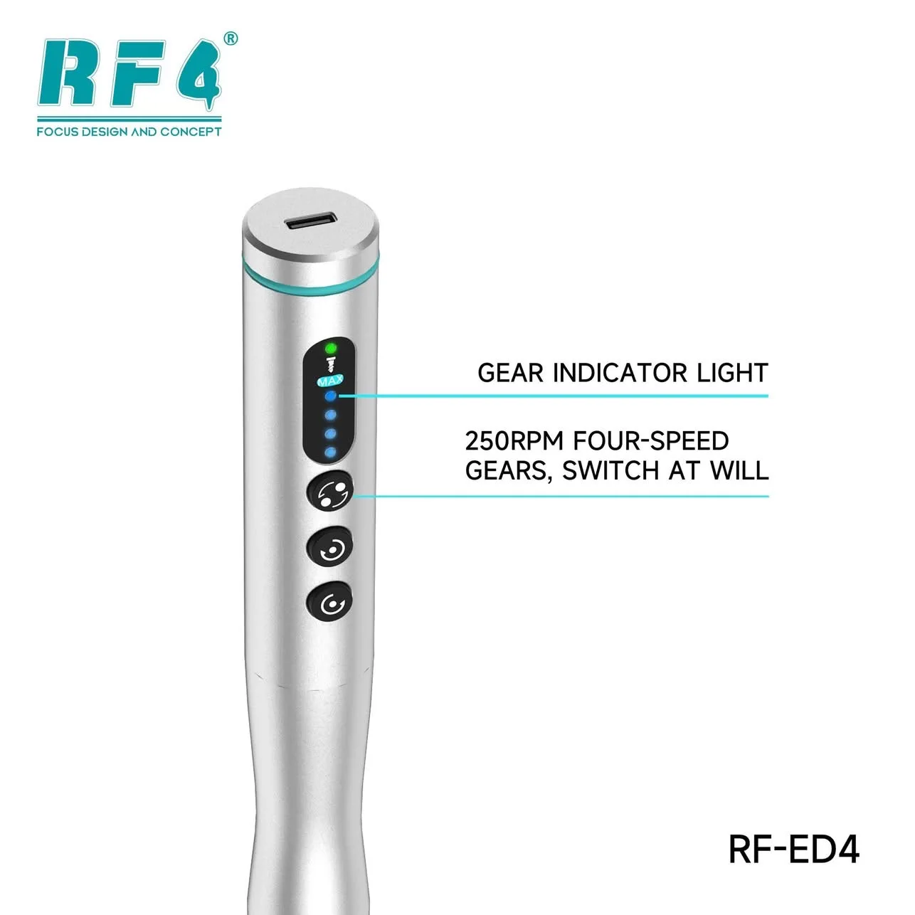 RF4 전동 드라이버 세트(다양한 교체 가능 블레이드 + 고정 브래킷 포함) 휴대용 수리 도구