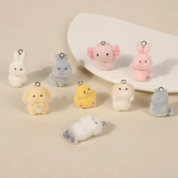 3D Flocking Resin Charms 1