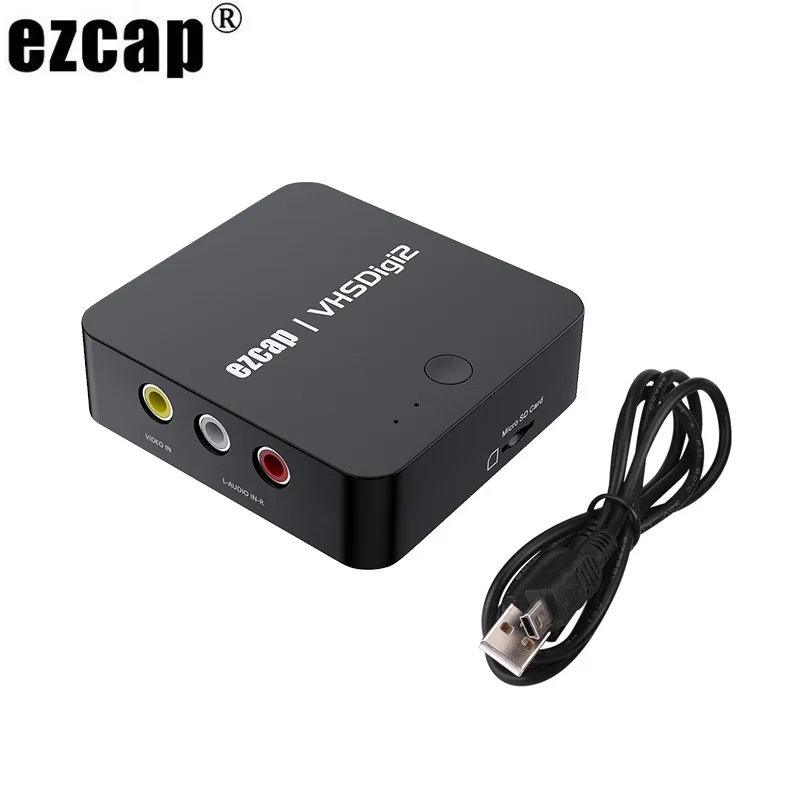ezcap181-av-преобразователь-запись-и-цифровое-видео-от-vhs-vcrdvd-плеера-в-цифровой-формат-mp4-sd-карта-usb-драйвер-hdmi-выход