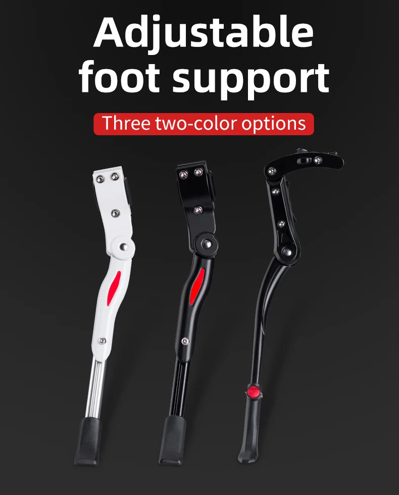 Adjustable bicycle kickstand overview