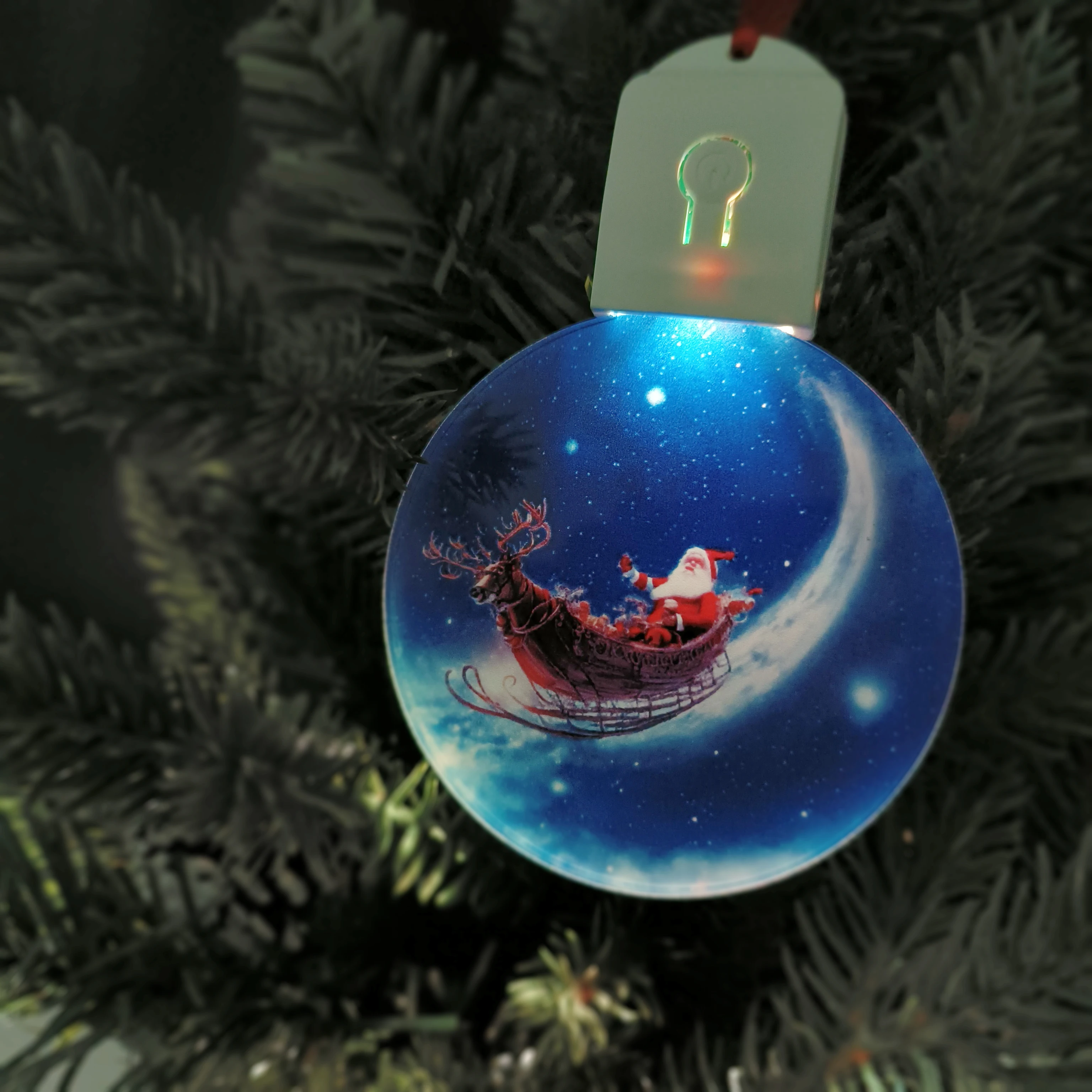 Classic Christmas Ball Aluminum Sublimation Ornament - Double Sided!