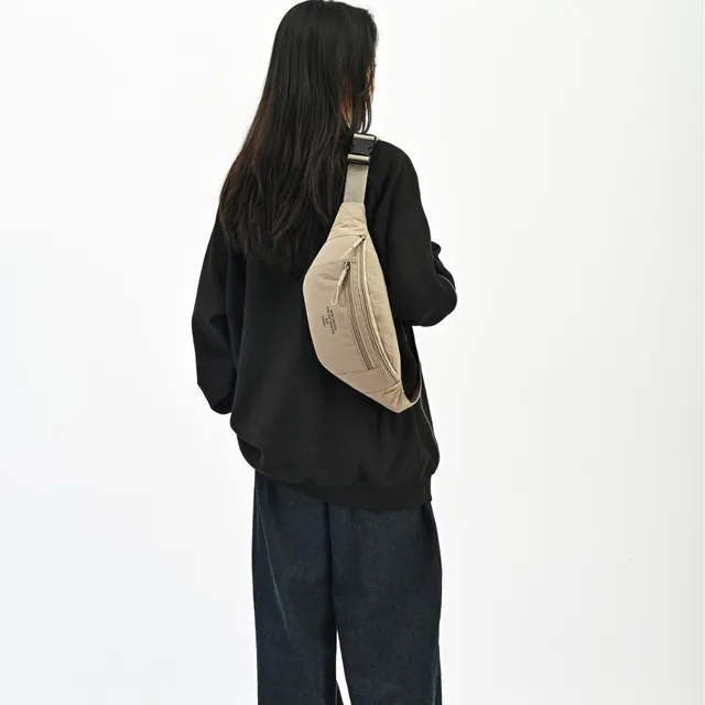 Unisex Sporty Crossbody Bag Pure Color Versatile Waist Bag Outdoor Fashion Breathable Fabric Single Shoulder Small Bag 2