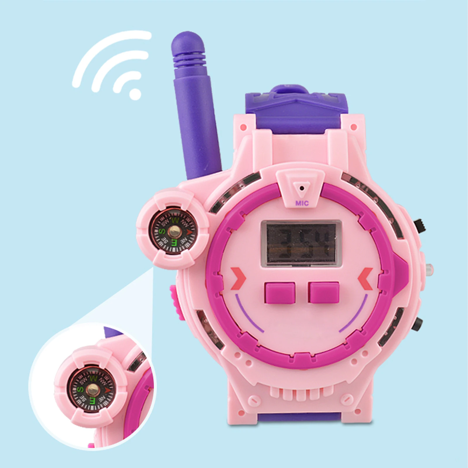 Kids Walkie Talkie Watch-Style Kids Walkie Talkies Two-Way Walky Talky Kids Camping Outdoor Toys Walkie-Talkie For Kids Ages 3