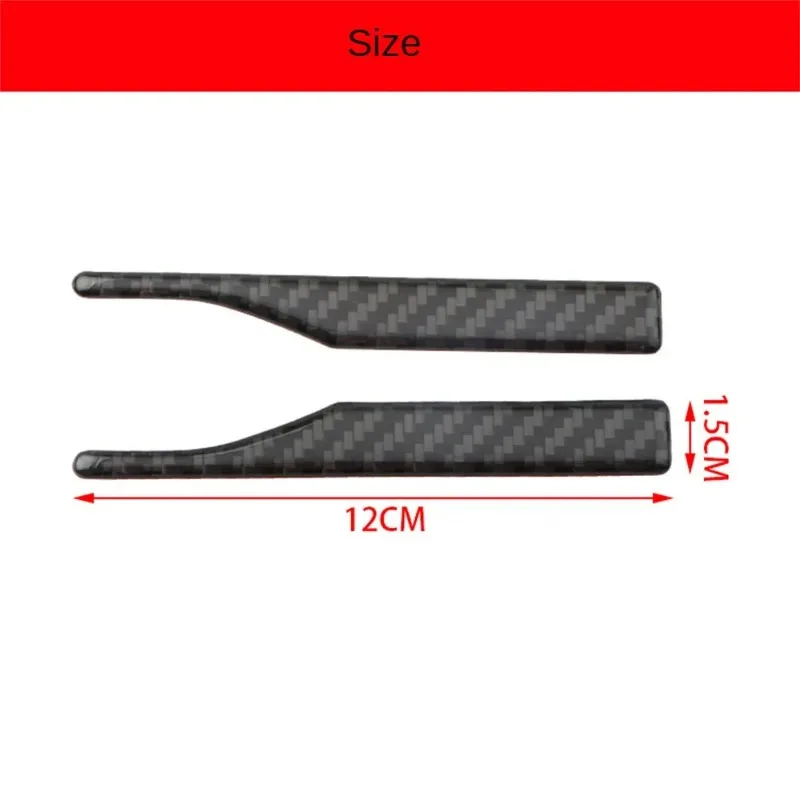 2pcs 자동차 미러 가장자리 보호 스트립 충돌 방지 긁힘 방지 스티커 경량 자동차 바디 스크래치 보호 액세서리