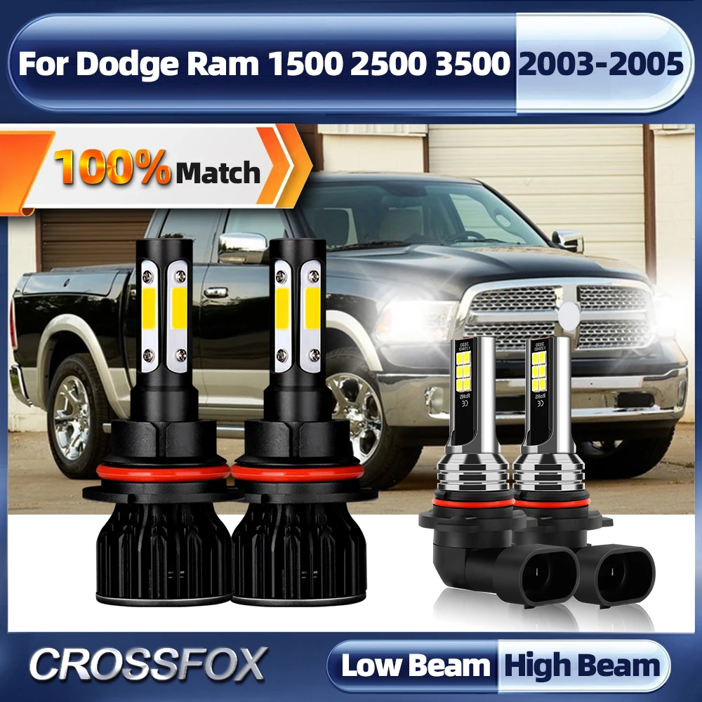 

40000LM 240W Canbus LED Headlights Bulbs 9007 Turbo Lamp 9005 HB3 Car Fog Lights For Dodge Ram 1500 2500 3500 2003 2004 2005